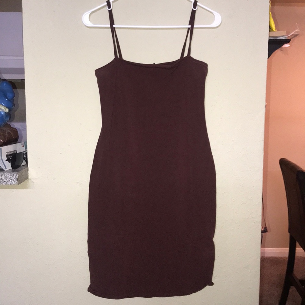 Burgandy Mini Dress - Forever 21